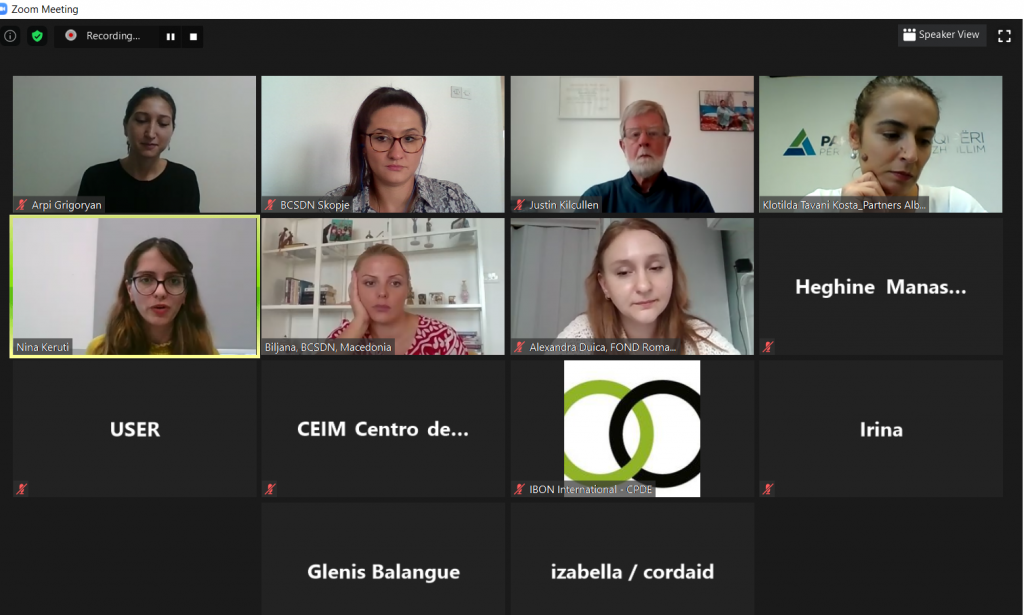 BCSDN/ CPDE Webinar: Effectiveness in COVID 19- Lessons Learnt on Effectiveness in Covid-19- Albanian and Armenian Case study
