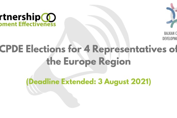 CPDE Elections for 4 Representatives of the Europe Region (Deadline Extended: 3 August 2021)