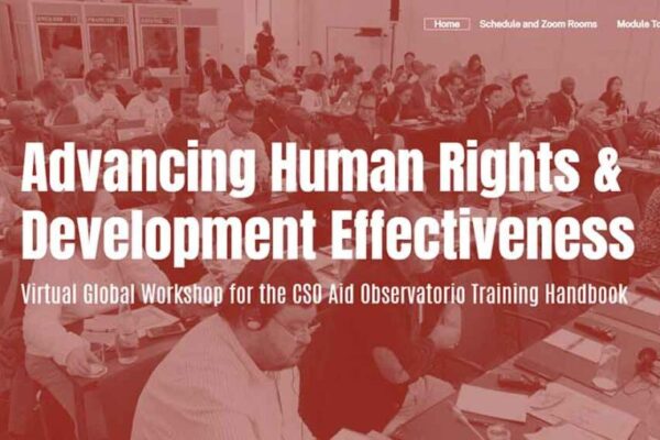 BCSDN at CSO Aid Observatorio Workshop: Strengthening People’s Research on Development Projects