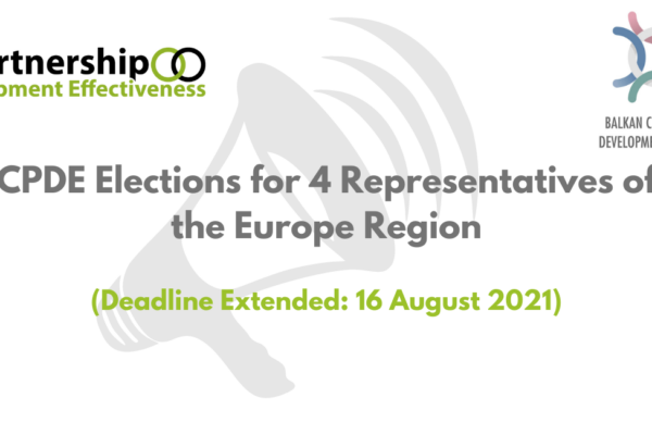 CPDE Elections for 4 Representatives of the Europe Region (Deadline Extended: 16 August 2021)