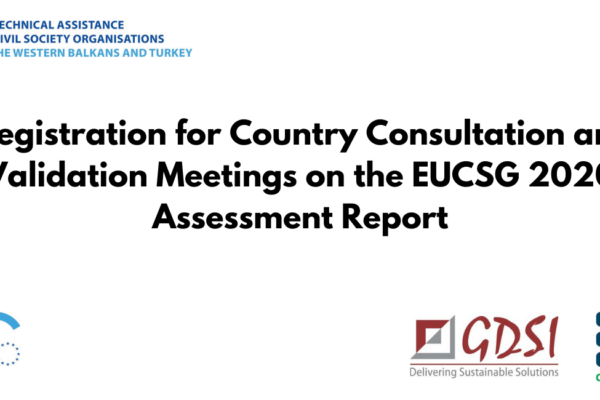 Registration for Country Consultation and Validation Meetings on the EUCSG 2020 Assessment Report