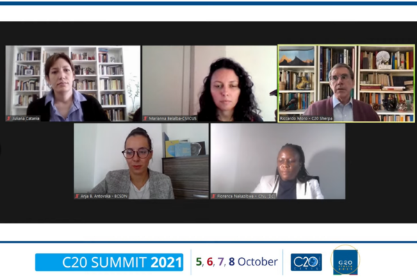BCSDN at the C20 Summit 2021: “Civic Space Restrictions in the Era of COVID: Why Is Democracy at Risk?”