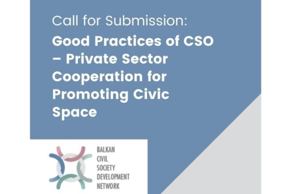 Call for Submission of Good Practices of CSO – Private Sector Cooperation for Promoting Civic Space