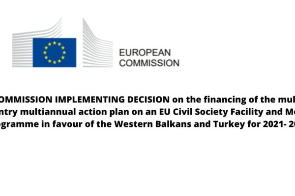 EC Adopted Implementing Decision on the EU CSF and Media Programme 2021-2023 for WBT