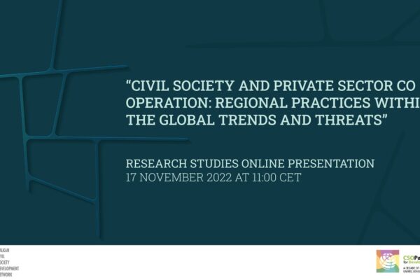 [BCSDN Online Event] “Civil Society and Private Sector Cooperation: Regional Practices within the Global Trends and Threats”