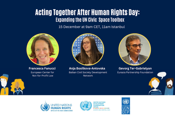 BCSDN at the UN Event on Expanding the UN Civic Space Toolbox