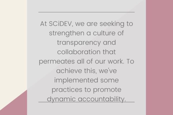 RACoP Stories: SCiDEV Success and Challenges when Practicing Dynamic Accountability