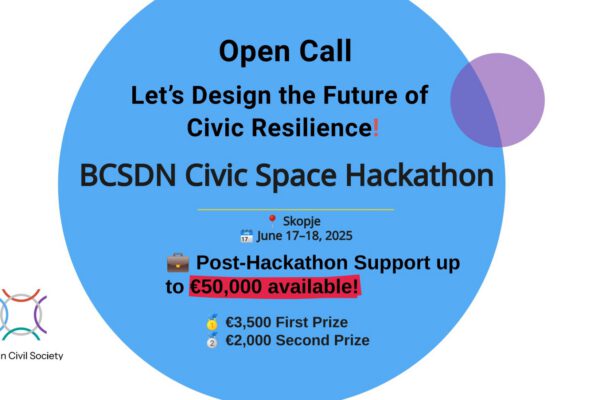 BCSDN Civic Space Hackathon: Open Call for NGOs and Academic Institutions [CLOSED]