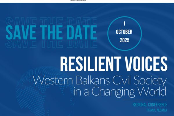 Regional Conference Announcement: Resilient Voices – Western Balkans Civil Society in a Changing World